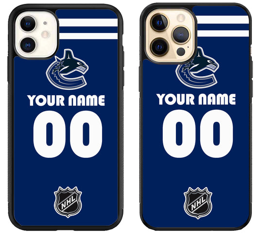 Custom Personalized Vancouver Canucks NHL iPhone 12 | 12 Mini | 12 Pro | 12 Pro Max Case