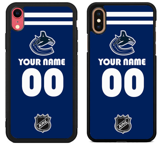 Custom Personalized Vancouver Canucks NHL iPhone X | Xs | Xr | Xs Max Case