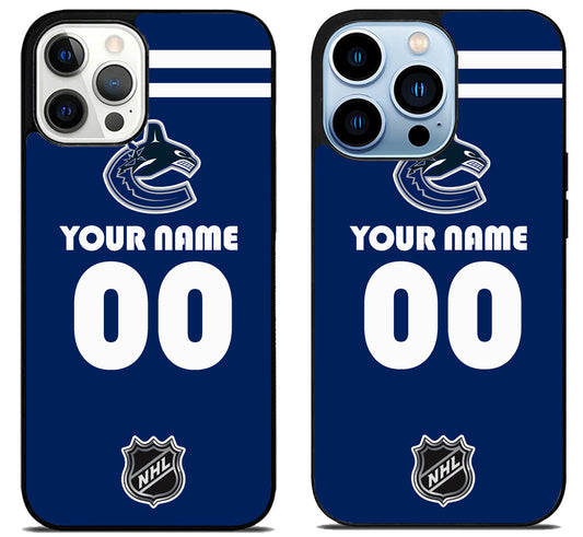 Custom Personalized Vancouver Canucks NHL iPhone 15 Pro | iPhone 15 Pro Max Case