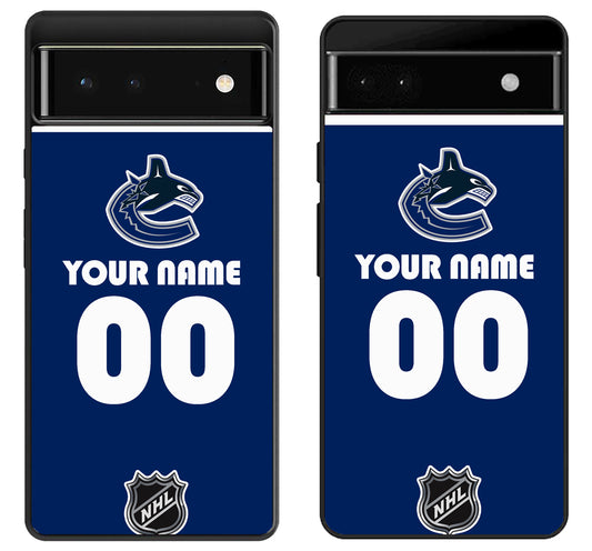 Custom Personalized Vancouver Canucks NHL Google Pixel 6 | 6A | 6 Pro Case