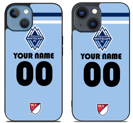 Custom Personalized Vancouver Whitecaps FC MLS iPhone 15 | iPhone 15 Plus Case