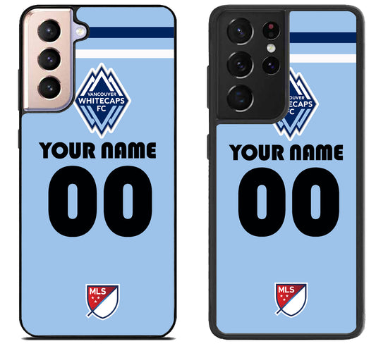Custom Personalized Vancouver Whitecaps FC MLS Samsung Galaxy S21 | S21 FE | S21+ | S21 Ultra Case