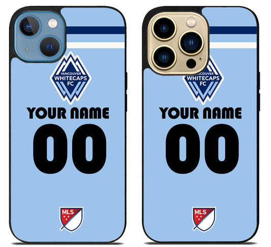 Custom Personalized Vancouver Whitecaps FC MLS iPhone 14 | 14 Plus | 14 Pro | 14 Pro Max Case