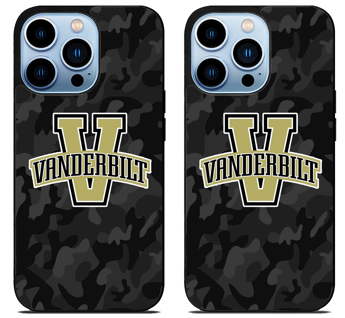 Vanderbilt Commodores Camo iPhone 15 Pro | iPhone 15 Pro Max Case