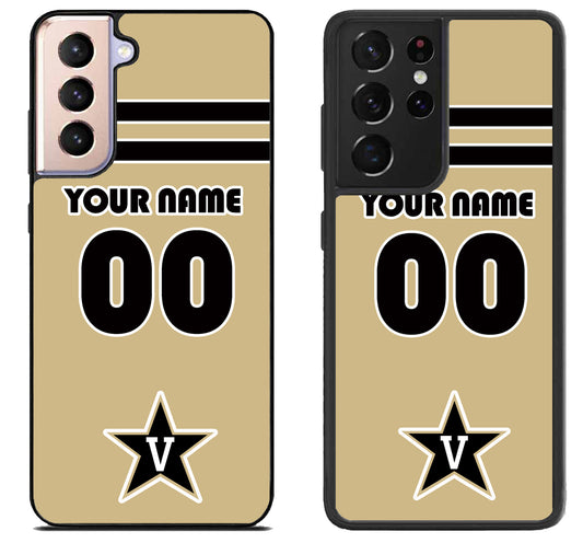 Custom Personalized Vanderbilt Commodores Samsung Galaxy S21 | S21 FE | S21+ | S21 Ultra Case