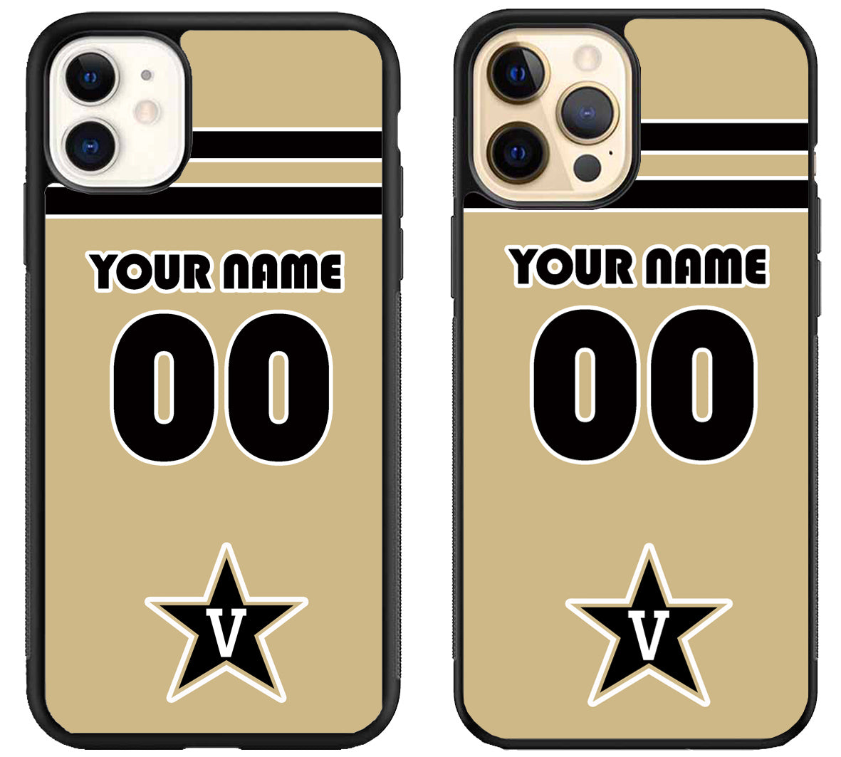 Custom Personalized Vanderbilt Commodores iPhone 12 | 12 Mini | 12 Pro | 12 Pro Max Case