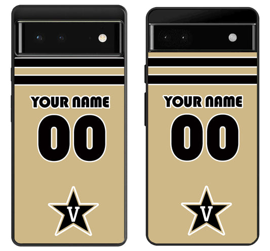 Custom Personalized Vanderbilt Commodores Google Pixel 6 | 6A | 6 Pro Case