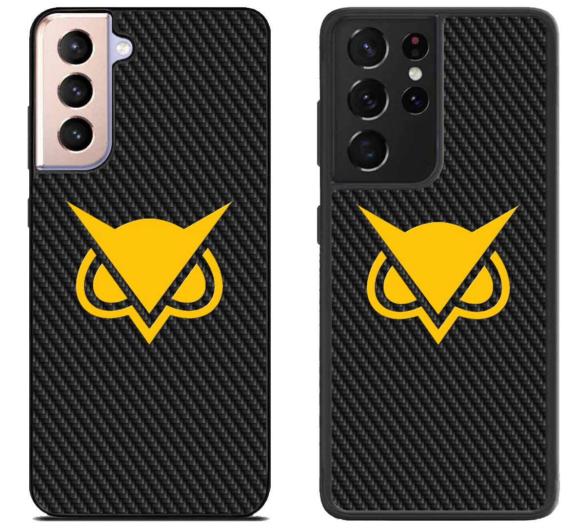 Vanoss Logo Golden Carbon Samsung Galaxy S21 | S21 FE | S21+ | S21 Ultra Case