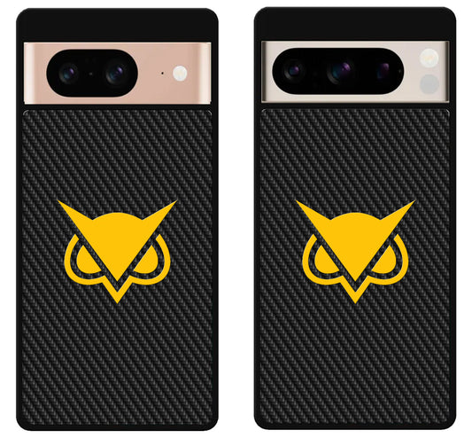 Vanoss Logo Golden Carbon Google Pixel 8 | 8 Pro Case