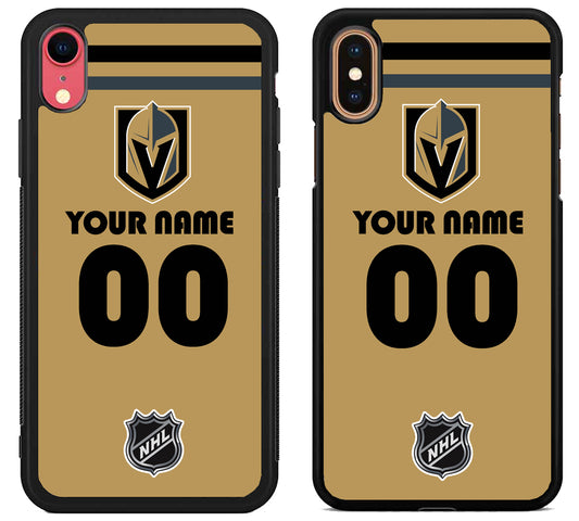 Custom Personalized Vegas Golden Knights NHL iPhone X | Xs | Xr | Xs Max Case