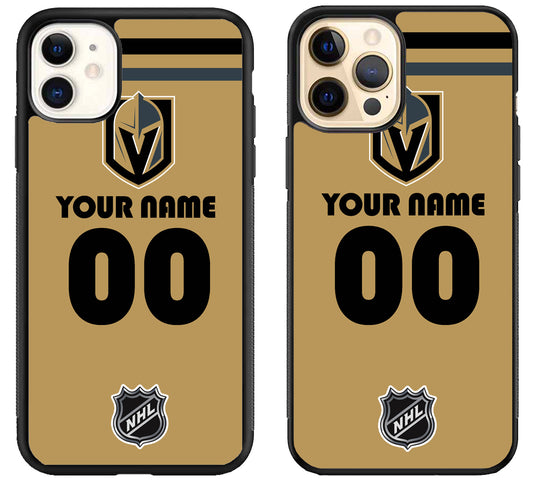 Custom Personalized Vegas Golden Knights NHL iPhone 12 | 12 Mini | 12 Pro | 12 Pro Max Case