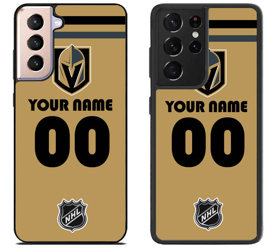 Custom Personalized Vegas Golden Knights NHL Samsung Galaxy S21 | S21 FE | S21+ | S21 Ultra Case