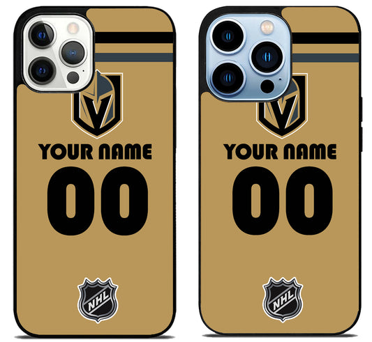 Custom Personalized Vegas Golden Knights NHL iPhone 15 Pro | iPhone 15 Pro Max Case