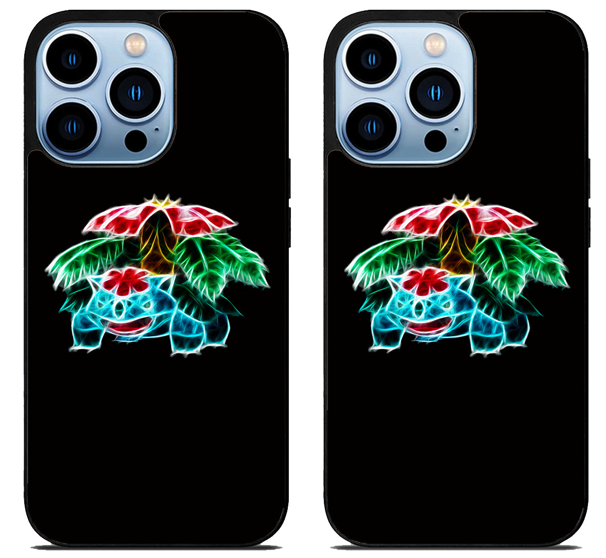 Venusaur Pokemon Black iPhone 15 Pro | iPhone 15 Pro Max Case