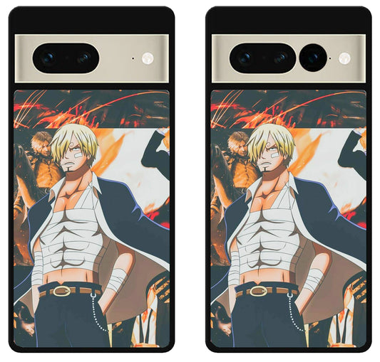 Vinsmoke Sanji One Piece Collage Google Pixel 7 | 7 Pro Case