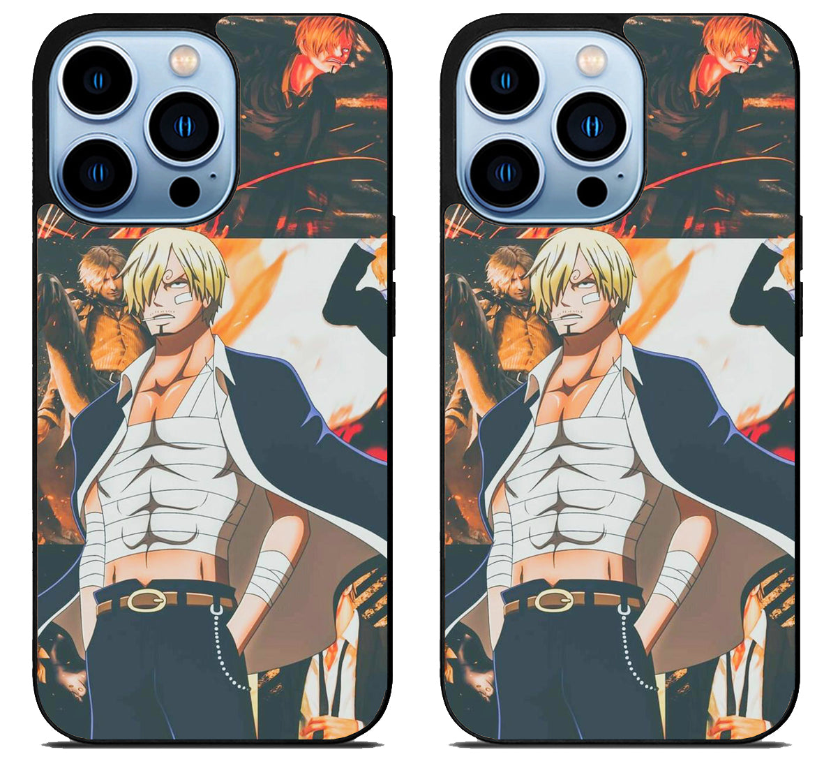 Vinsmoke Sanji One Piece Collage iPhone 15 Pro | iPhone 15 Pro Max Case