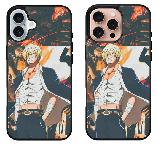 Vinsmoke Sanji One Piece Collage iPhone 16 | 16 Plus | 16 Pro | 16 Pro Max Case