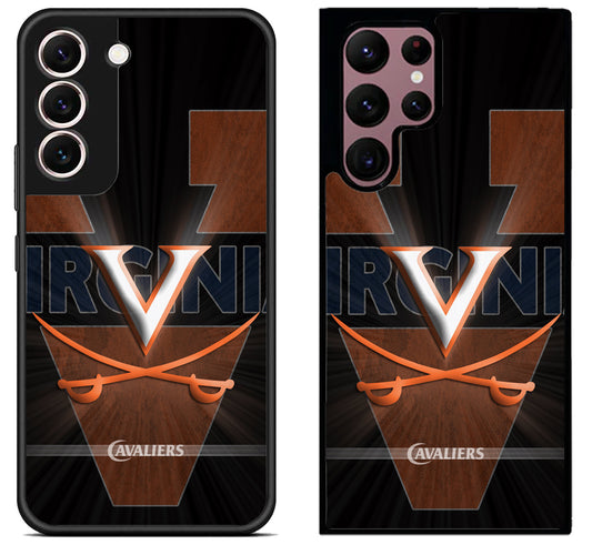 Virginia Cavaliers Background Samsung Galaxy S22 | S22+ | S22 Ultra Case