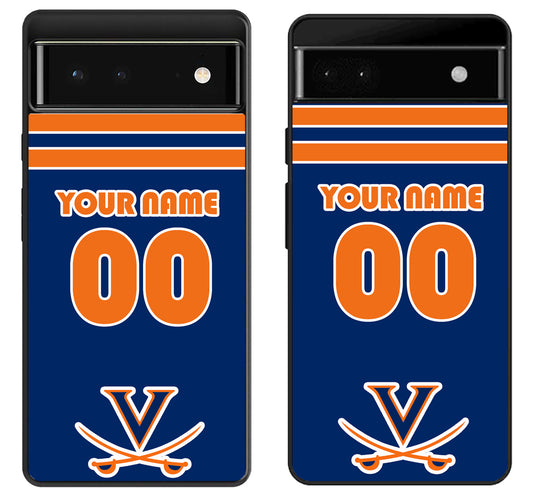Custom Personalized Virginia Cavaliers Google Pixel 6 | 6A | 6 Pro Case
