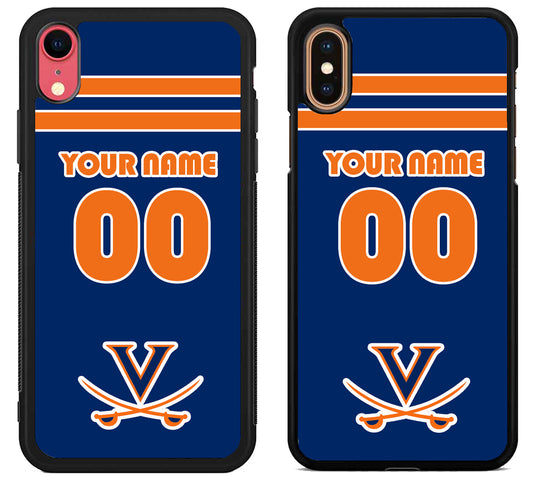 Custom Personalized Virginia Cavaliers iPhone X | Xs | Xr | Xs Max Case