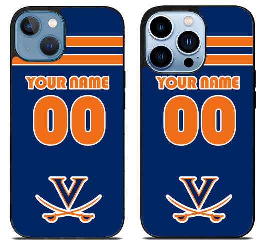 Custom Personalized Virginia Cavaliers iPhone 13 | 13 Mini | 13 Pro | 13 Pro Max Case