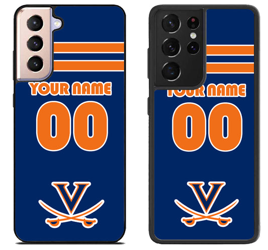 Custom Personalized Virginia Cavaliers Samsung Galaxy S21 | S21 FE | S21+ | S21 Ultra Case