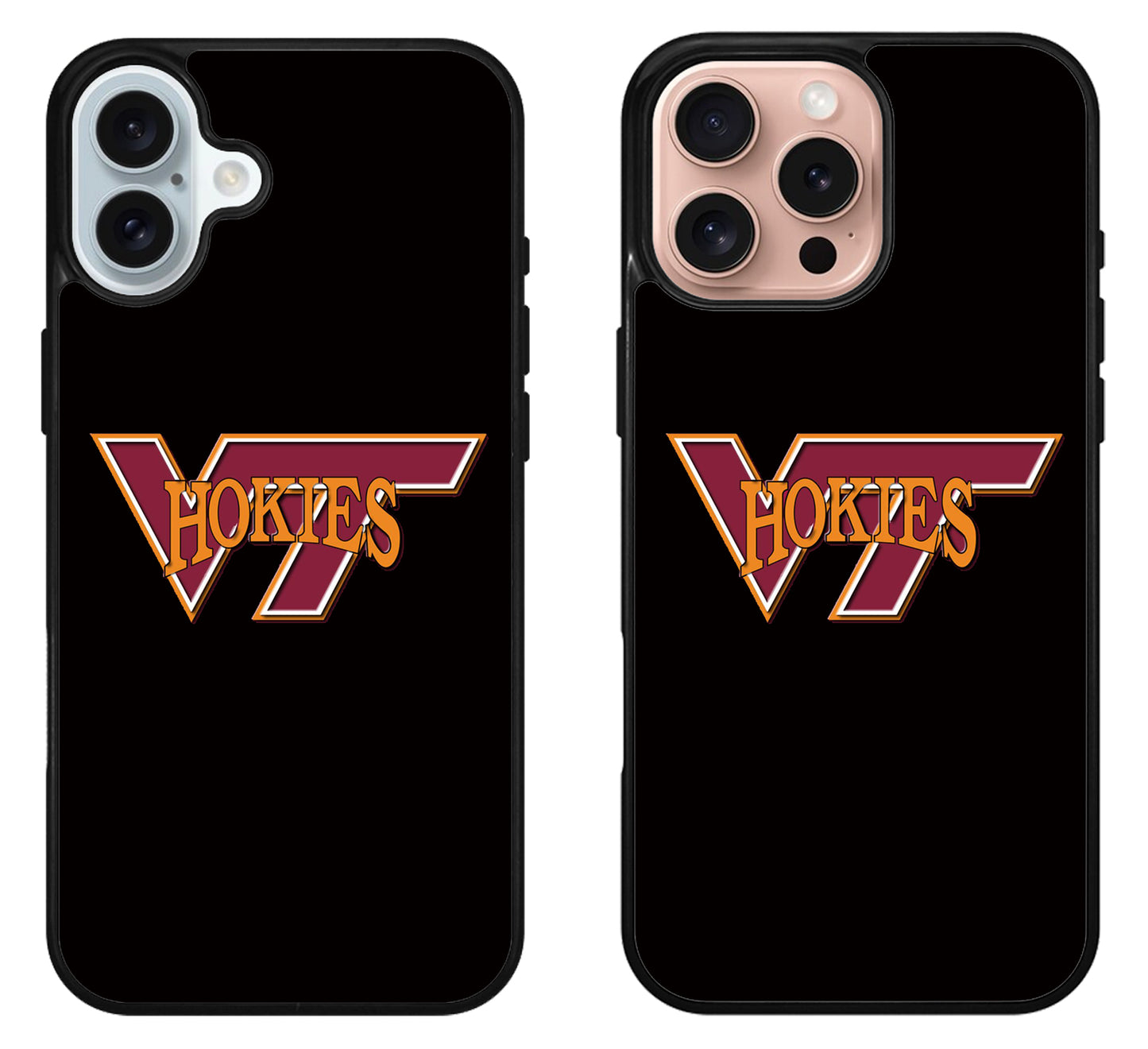 Virginia Tech Hokies Black iPhone 16 | 16 Plus | 16 Pro | 16 Pro Max Case