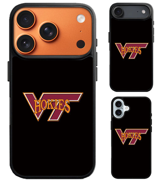 Virginia Tech Hokies Black iPhone Air | iPhone 17 | 17 Pro | 17 Pro Max Case