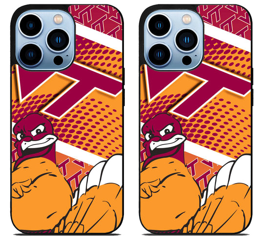 Virginia Tech Hokies Colorfull iPhone 15 Pro | iPhone 15 Pro Max Case