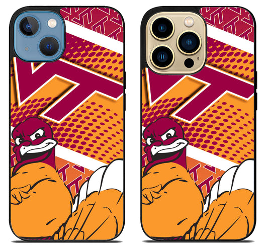 Virginia Tech Hokies Colorfull iPhone 14 | 14 Plus | 14 Pro | 14 Pro Max Case