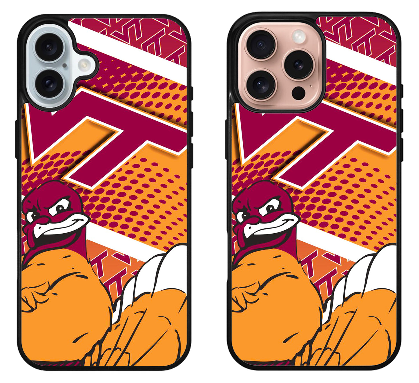 Virginia Tech Hokies Colorfull iPhone 16 | 16 Plus | 16 Pro | 16 Pro Max Case