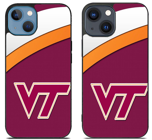 Virginia Tech Hokies Stripe iPhone 15 | iPhone 15 Plus Case