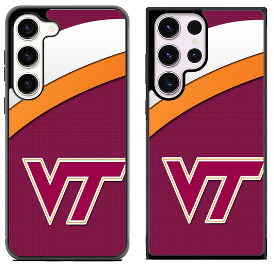 Virginia Tech Hokies Stripe Samsung Galaxy S23 | S23+ | S23 Ultra Case