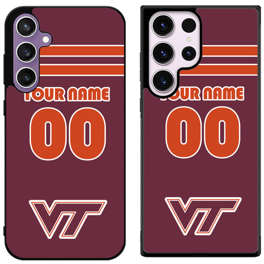 Custom Personalized Virginia Tech Hokies Samsung Galaxy S24 | S24+ | S24 Ultra Case