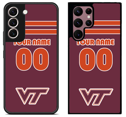 Custom Personalized Virginia Tech Hokies Samsung Galaxy S22 | S22+ | S22 Ultra Case