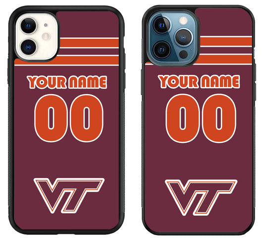 Custom Personalized Virginia Tech Hokies iPhone 11 | 11 Pro | 11 Pro Max Case