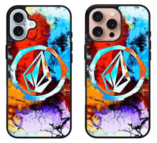 Volcom Logo Colorfull iPhone 16 | 16 Plus | 16 Pro | 16 Pro Max Case