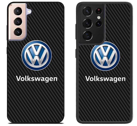 Volkswagen Black Carbon Samsung Galaxy S21 | S21 FE | S21+ | S21 Ultra Case
