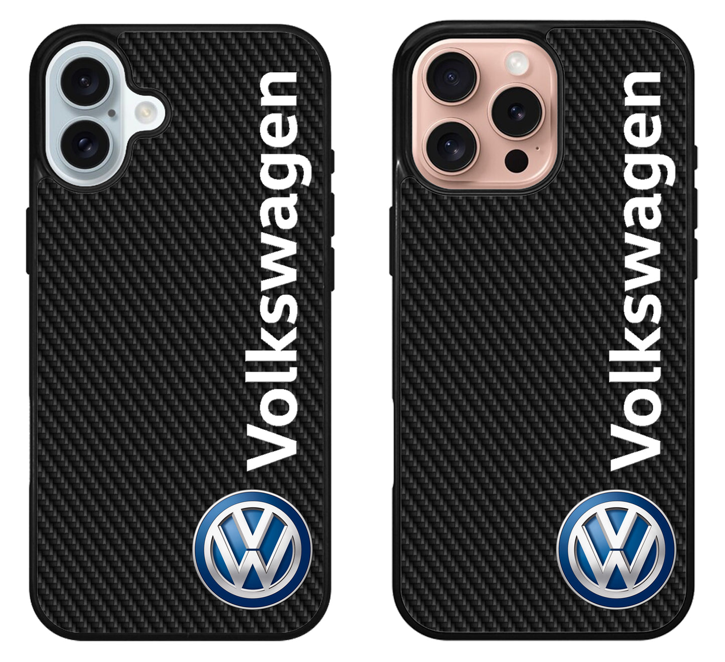 Volkswagen Logo Carbon iPhone 16 | 16 Plus | 16 Pro | 16 Pro Max Case