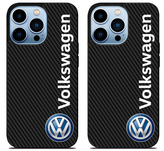 Volkswagen Logo Carbon iPhone 15 Pro | iPhone 15 Pro Max Case