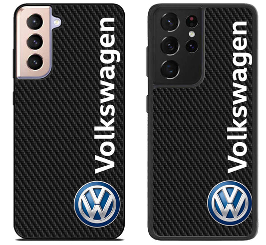 Volkswagen Logo Carbon Samsung Galaxy S21 | S21 FE | S21+ | S21 Ultra Case