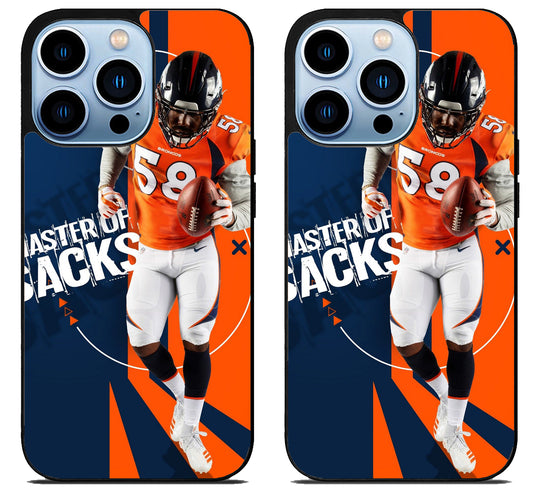 Von Miller Broncos iPhone 15 Pro | iPhone 15 Pro Max Case