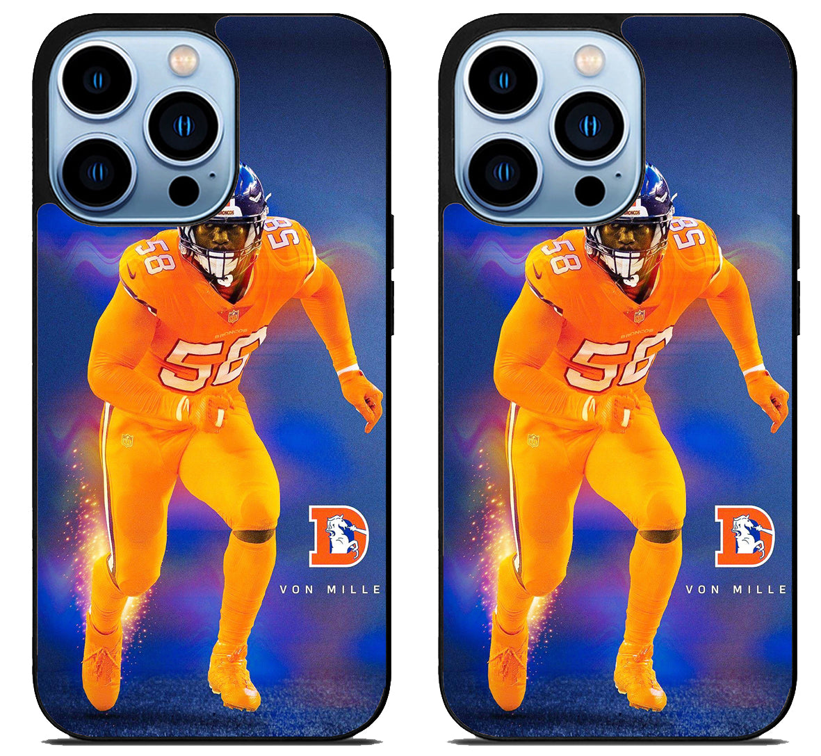 Von Miller Denver Broncos iPhone 15 Pro | iPhone 15 Pro Max Case