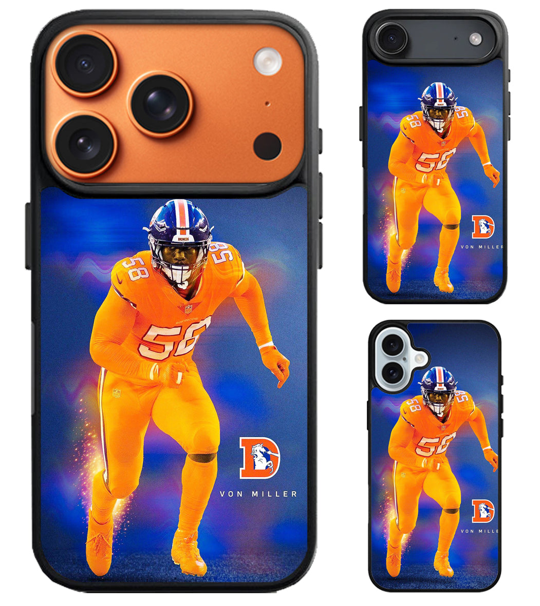 Von Miller Denver Broncos iPhone Air | iPhone 17 | 17 Pro | 17 Pro Max Case