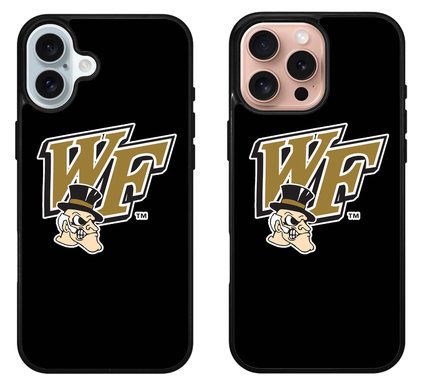 Wake Forest Demon Deacons Black iPhone 16 | 16 Plus | 16 Pro | 16 Pro Max Case