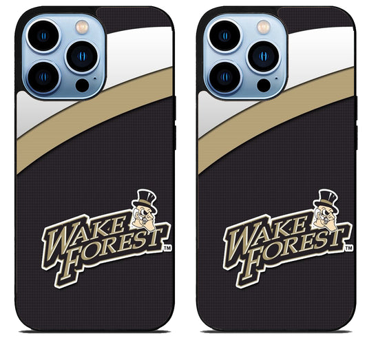 Wake Forest Demon Deacons Stripe iPhone 15 Pro | iPhone 15 Pro Max Case