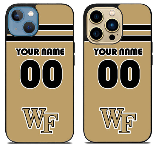 Custom Personalized Wake Forest Demon Deacons iPhone 14 | 14 Plus | 14 Pro | 14 Pro Max Case