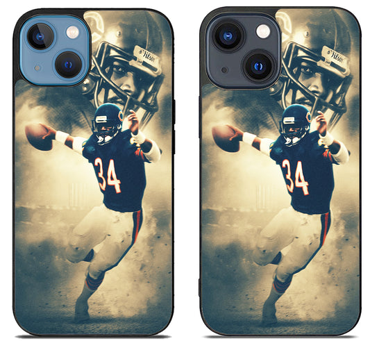 Walter Payton Chicago Bears Background iPhone 15 | iPhone 15 Plus Case