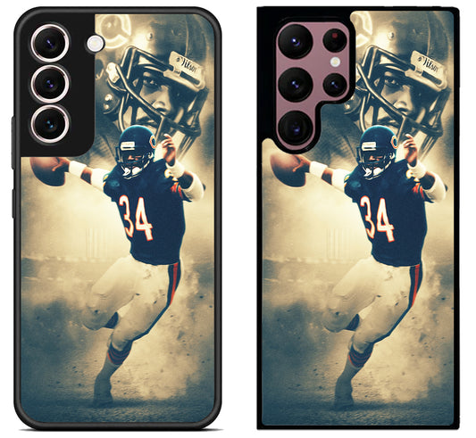 Walter Payton Chicago Bears Background Samsung Galaxy S22 | S22+ | S22 Ultra Case
