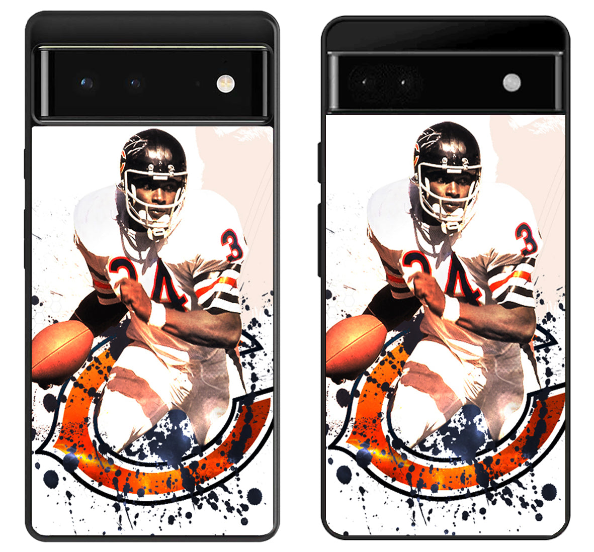 Walter Payton NFL Chicago Bears Wallpaper Google Pixel 6 | 6A | 6 Pro Case